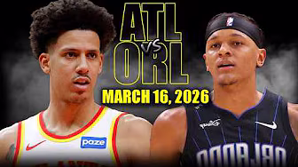 Atlanta Hawks vs Orlando Magic Full Game Highlights – March 16, 2026 | NBA Season background