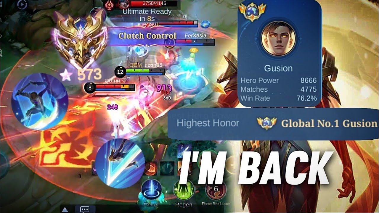 My prime is back | Gusion Montage in high rank