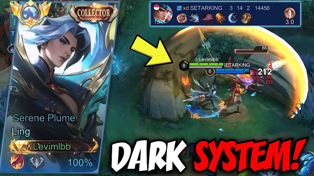 LING IS NOT META BUT I STILL HARD CARRY DARKSYSTEM TEAM EVERYDAY! PLEASE BUFF LING MOONTON!!