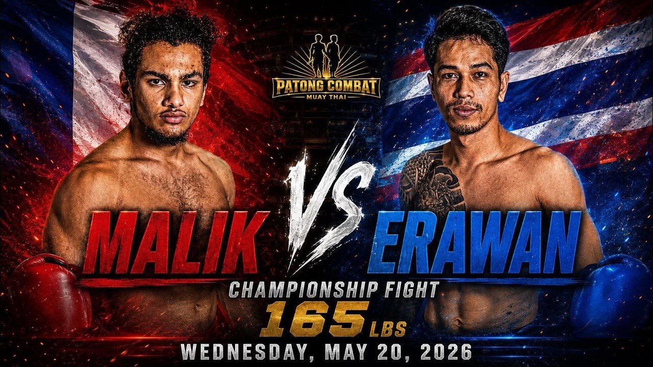 Malik Rammou Eakmuangnon VS Erawan Changthai Gyms background