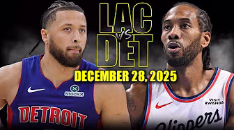 Los Angeles Clippers vs Detroit Pistons Full Game Highlights – December 28, 2025 | NBA Season