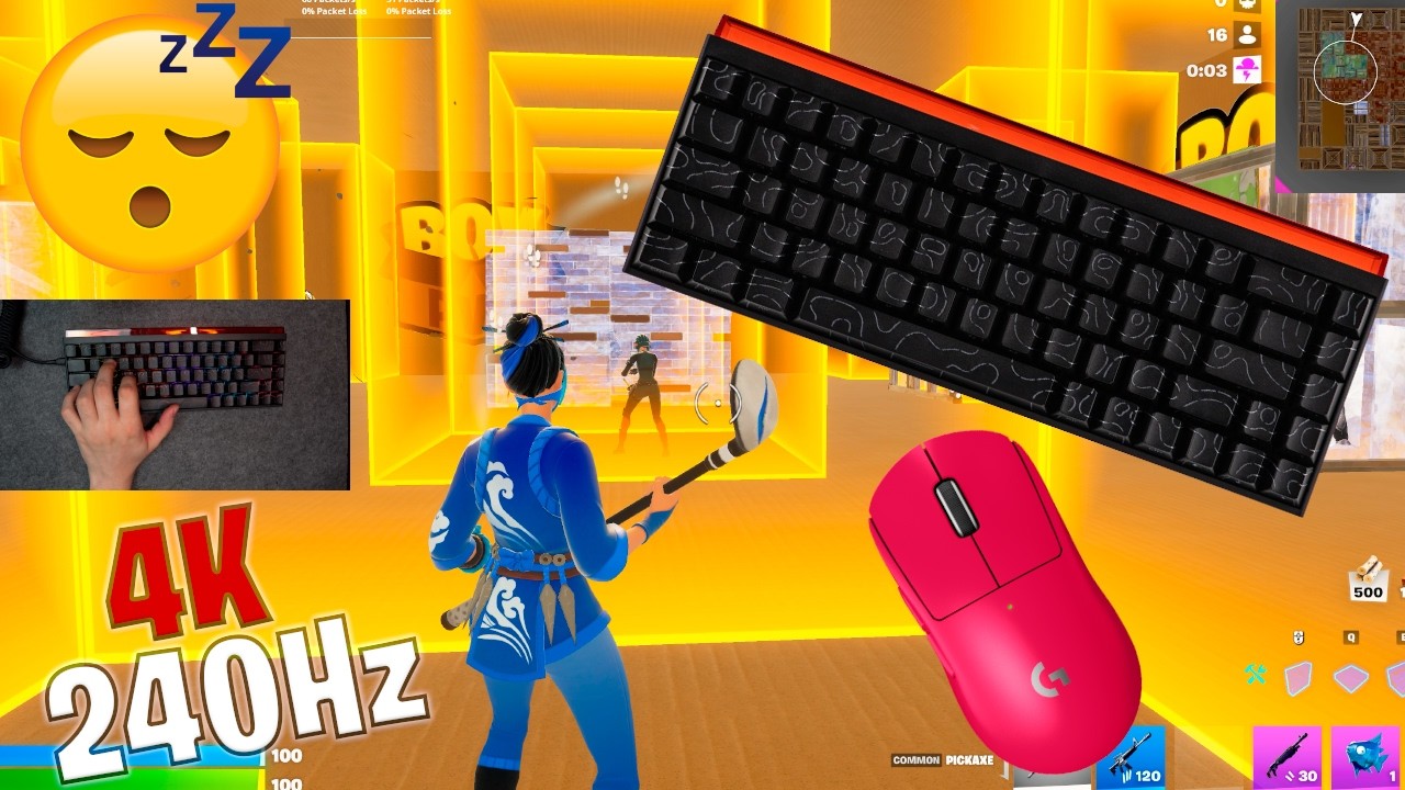 Ajazz NK68 ASMR π΄ Box Fight Gameplay π¦ Satisfying Keyboard Fortnite 4K 240 FPS π