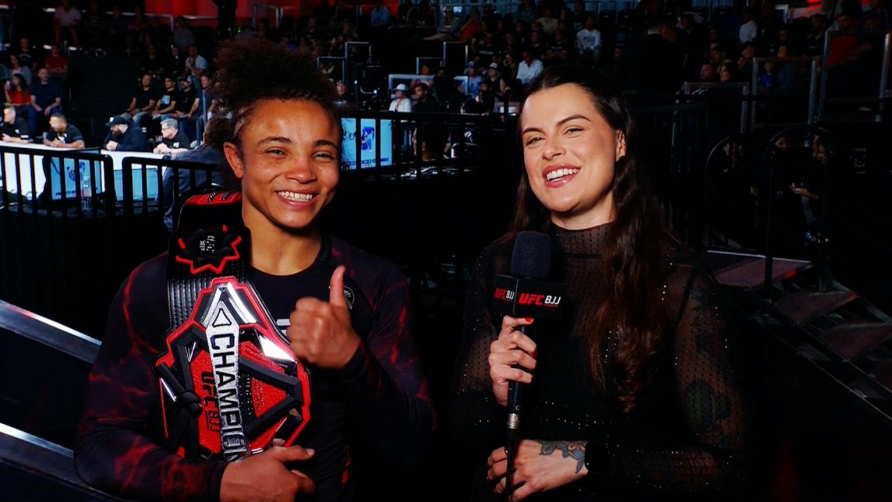 Cássia Moura fala sobre os planos para o futuro após a defesa de cinturão no UFC BJJ 8