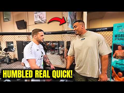 260lb COCKY Bodybuilder DISRESPECTS MMA Fighters & REGRETS IT
