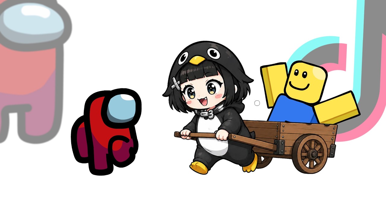 Mini Crewmate Save Gugugaga Penguin Character - Part. 3 | Among Us background