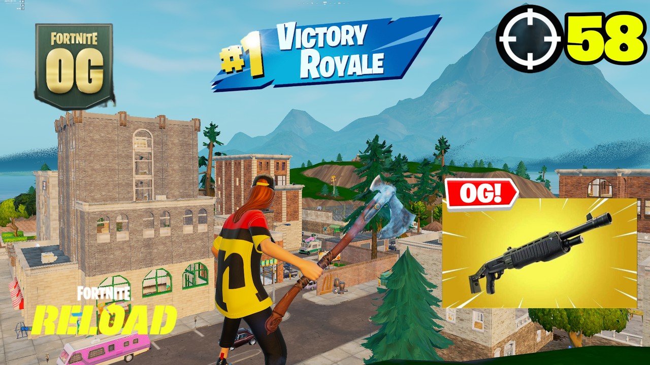 58 Elimination Solo "RELOAD” Gameplay Wins (Fortnite Chapter 7 PS5 Controller) background