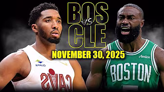 Cleveland Cavaliers vs Boston Celtics Full Game Highlights - November 30, 2025 | NBA Season background