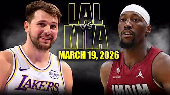 Los Angeles Lakers vs Miami Heat Full Game Highlights – March 19, 2026 | NBA Season
