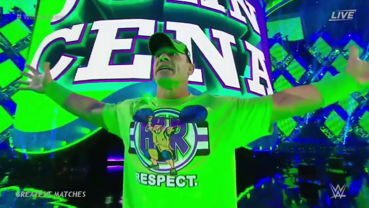 Undertaker vs John Cena At WrestleMania 34 background
