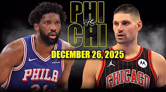 Philadelphia 76ers vs Chicago Bulls Full Game Highlights – December 26, 2025 | NBA Season