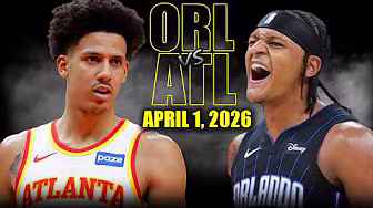 Atlanta Hawks vs Orlando Magic Full Game Highlights – April 1, 2026 | NBA Season background