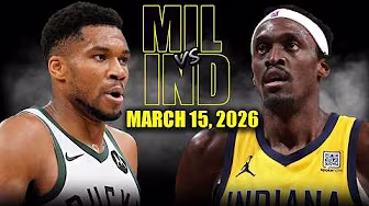 Milwaukee Bucks vs Indiana Pacers Full Game Highlights – March 15, 2026 | NBA Season