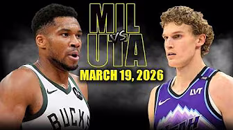 Milwaukee Bucks vs Utah Jazz Full Game Highlights – March 19, 2026 | NBA Season