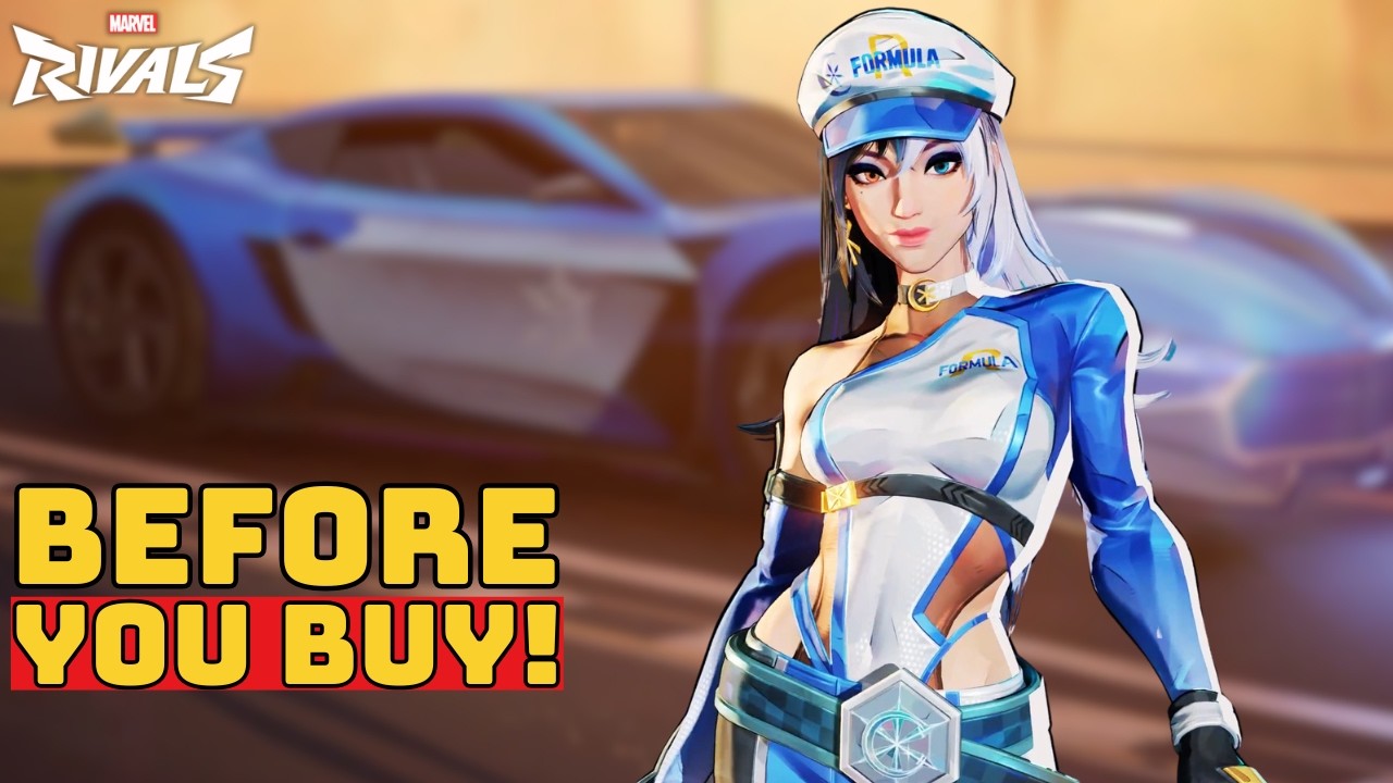 Luna Snow Sonic Trailblazer Skin Showcase - Marvel Rivals | Before You Buy background