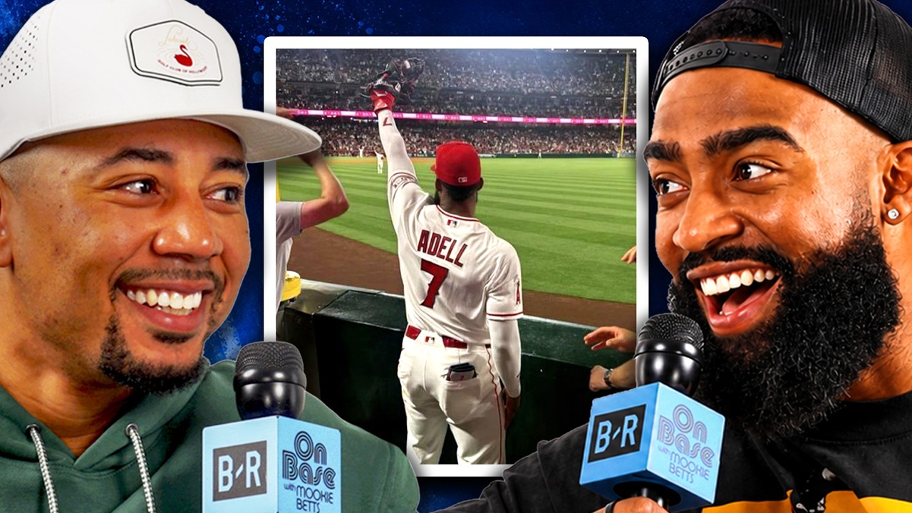 Jo Adell Reveals to Mookie Betts What He Was Thinking During Historic 3-Home Run Robbery Game background