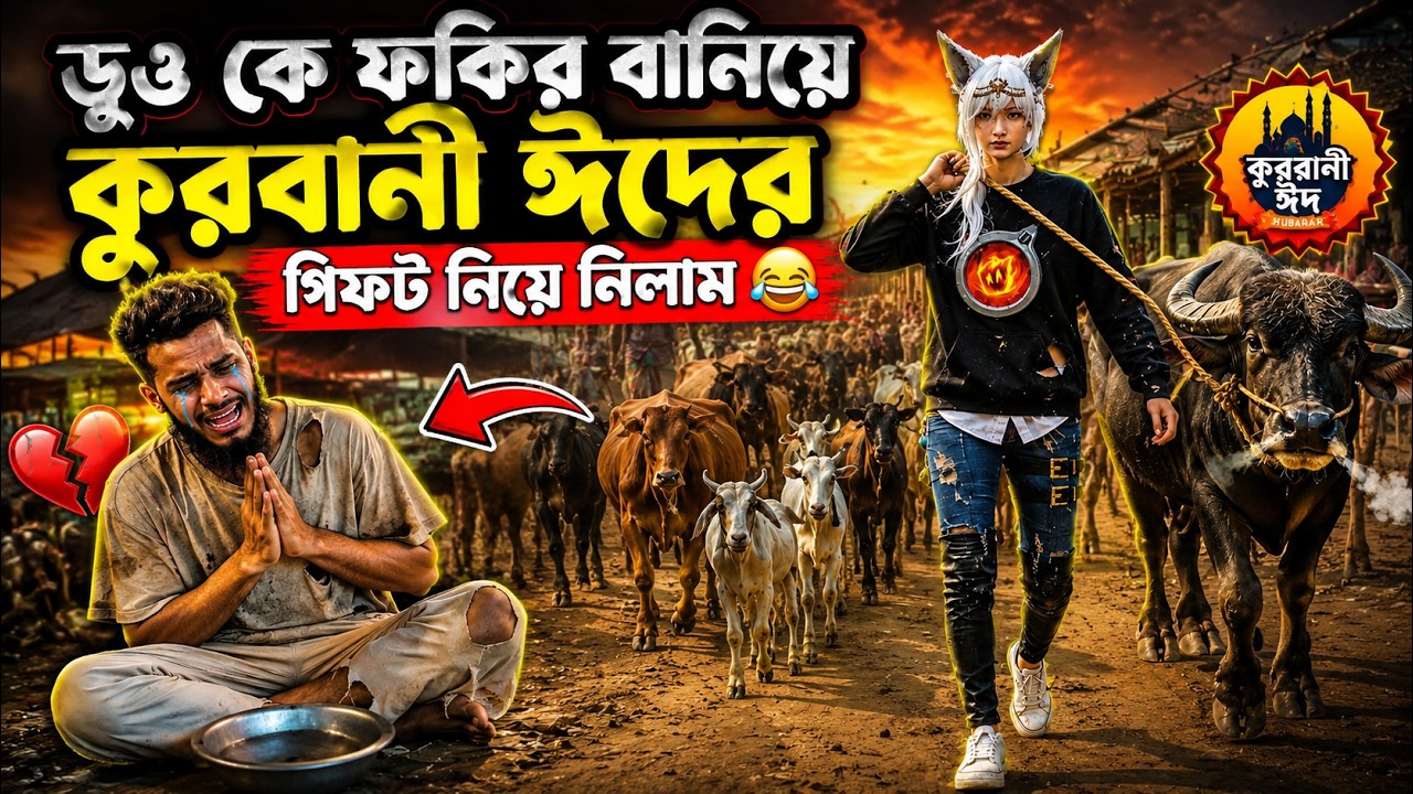 ডুও কে ফকির বানিয়ে কুরবানী ঈদের গিফট নিয়ে নিলাম 🤣 | Juma gaming funny video | eid special video