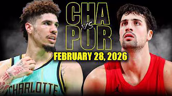 Portland Trail Blazers vs Charlotte Hornets Full Game Highlights – February 28, 2026 | NBA Season