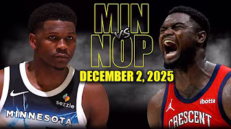 Minnesota Timberwolves vs New Orleans Pelicans Full Game Highlights - December 2, 2025 | NBA Season