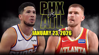 Phoenix Suns vs Atlanta Hawks Full Game Highlights – January 23, 2026 | NBA Season background