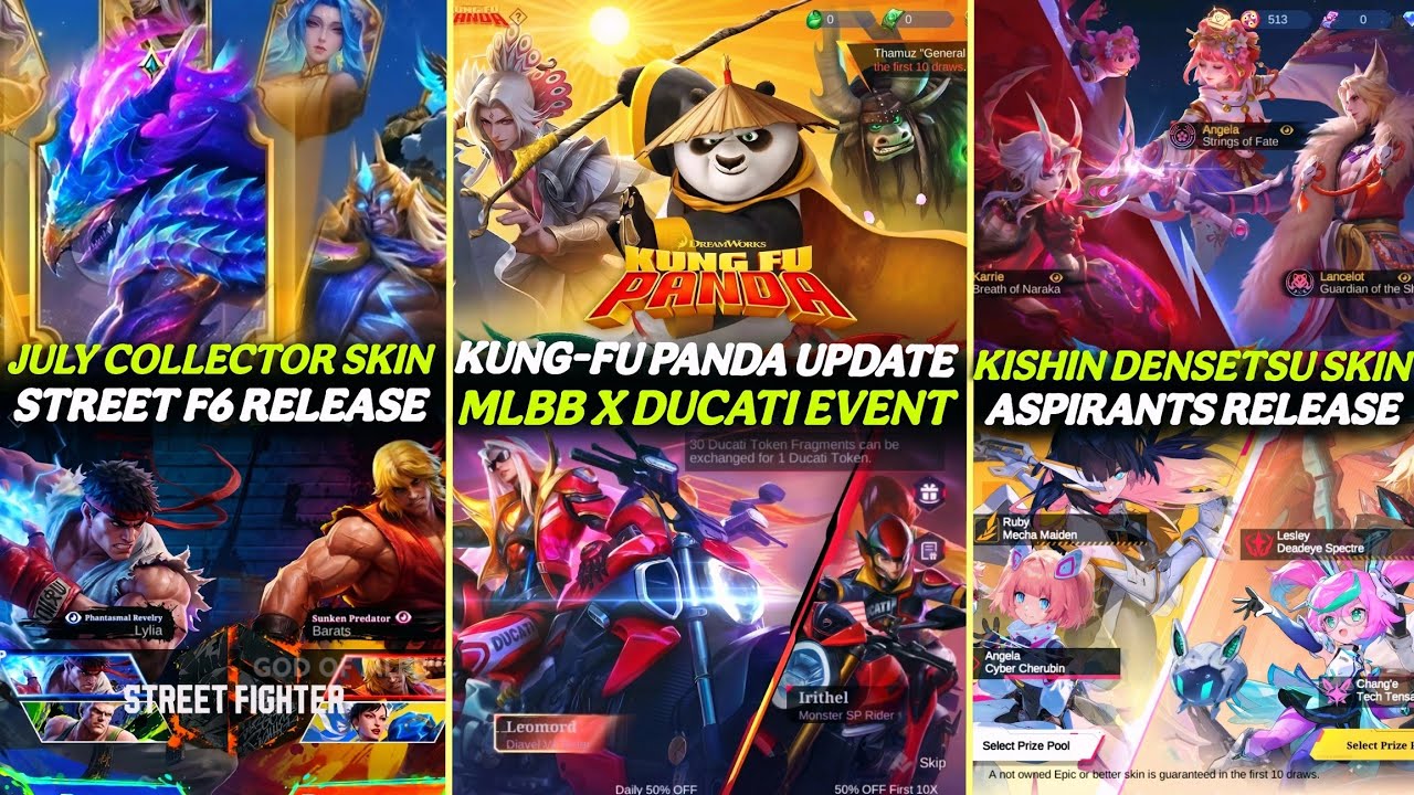 Kung-fu Panda | Ducati | Kishin Densetsu | Street Fighter | Aspirant | Eternal Season | June July CC