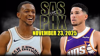 San Antonio Spurs vs Phoenix Suns Full Game Highlights - November 23, 2025 | NBA Season background