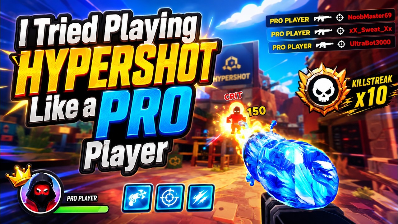 I Tried Playing HYPERSHOT Like a PRO Player – Roblox Hypershot Gameplay
