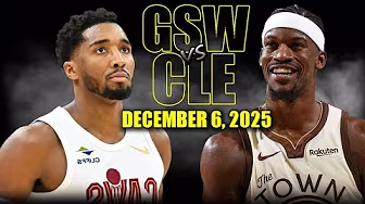 Golden State Warriors vs Cleveland Cavaliers Full Game Highlights – December 6, 2025 | NBA Season background