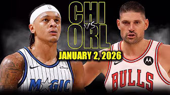 Orlando Magic vs Chicago Bulls Full Game Highlights – January 2, 2026 | NBA Season background