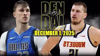 Denver Nuggets vs Dallas Mavericks Full Game Highlights - December 1, 2025 | NBA Season background