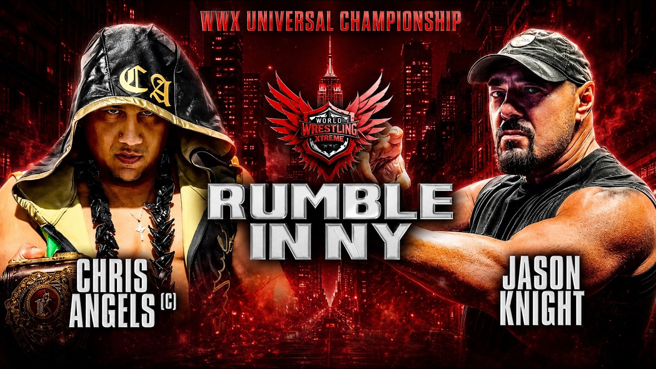 Chris Angels vs Jason Knight ЁЯШ│ЁЯФе | WWX Universal Championship Showdown 2026-05-21 18:05 background