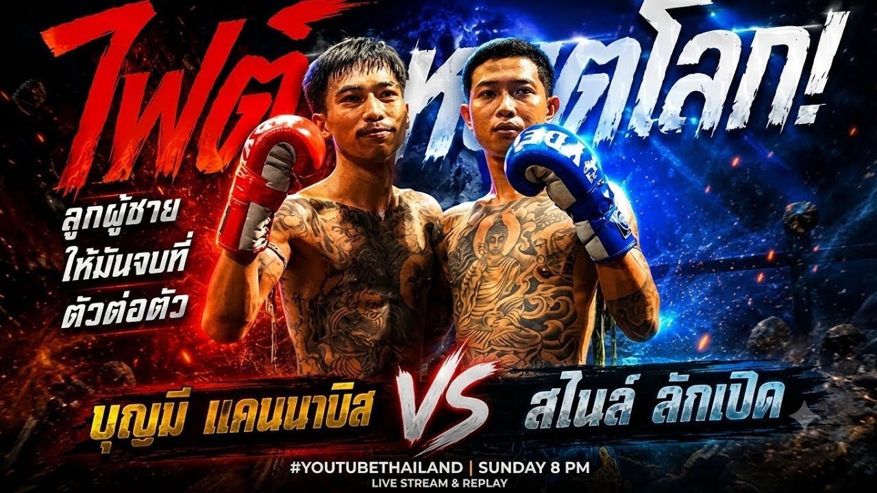 ไฟต์หยุดโลก! ลูกผู้ชายให้มันจบที่ตัวต่อตัว บุญมี แคนนาบิส vs สไนล์ ลักเปิด | ศึกวันกรรชัย