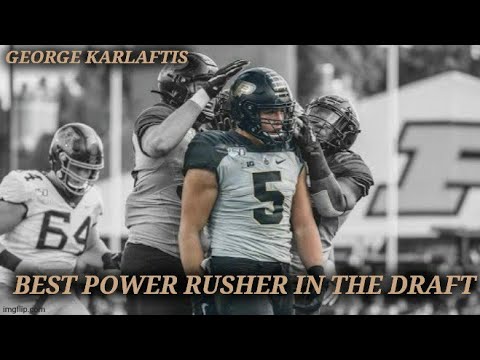 Welcome To Kansas City | George Karlaftis Best Power Rusher In The Draft | Analysis + Highlights background