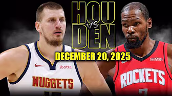 Houston Rockets vs Denver Nuggets Full Game Highlights – December 20, 2025 | NBA Season background