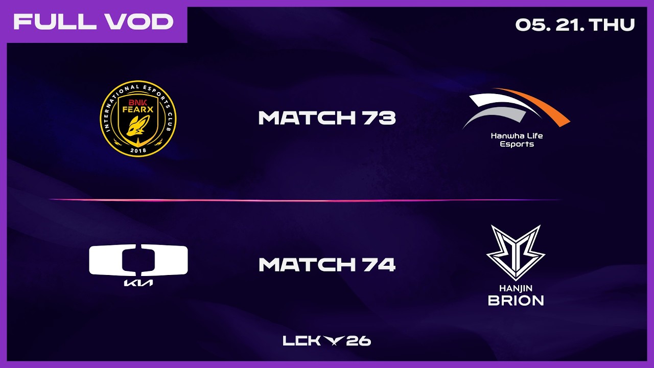 BFX vs HLE - DK vs BRO | 2026 LCK background