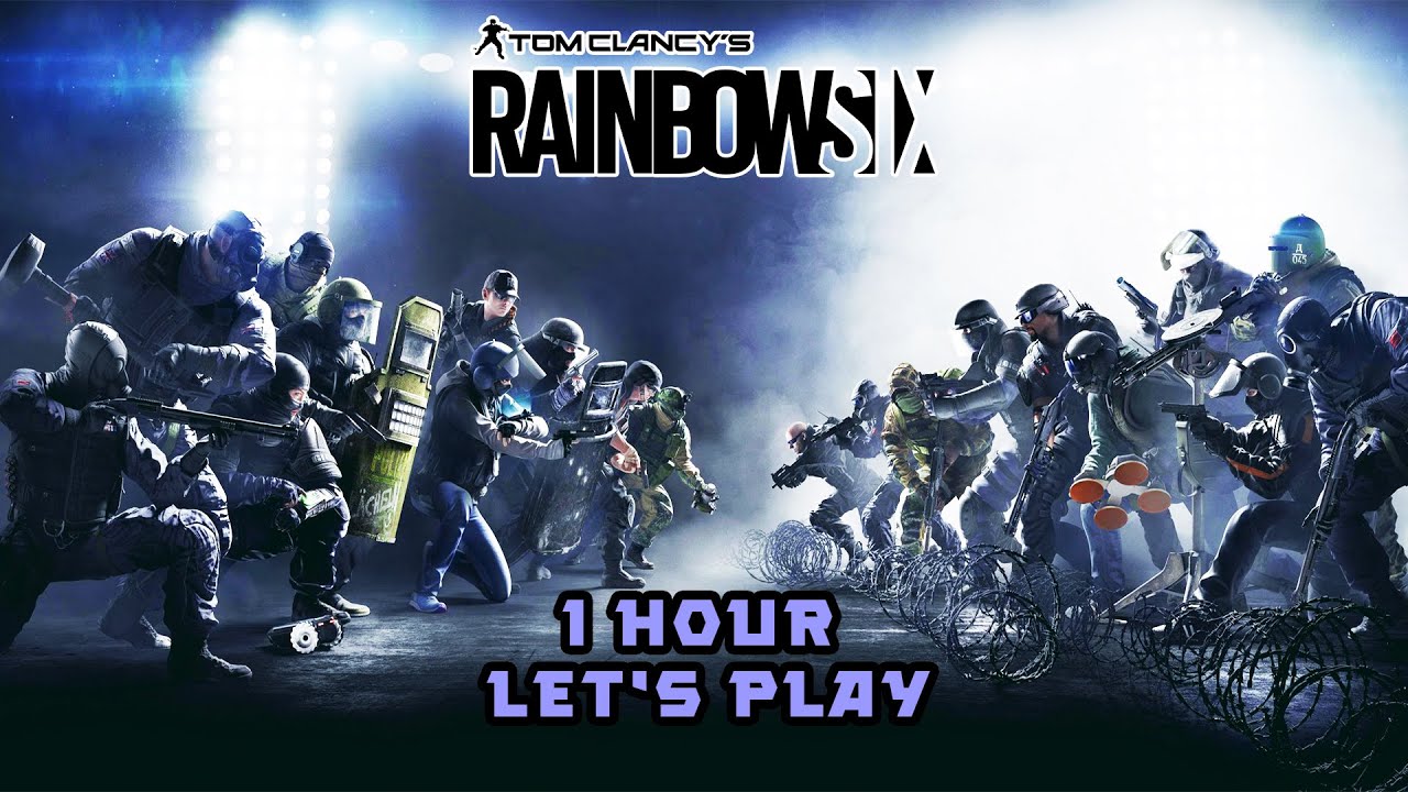 Tom Clancy's Rainbow Six Siege - 1 HOUR Let's Play! Playing in Multiplayer background