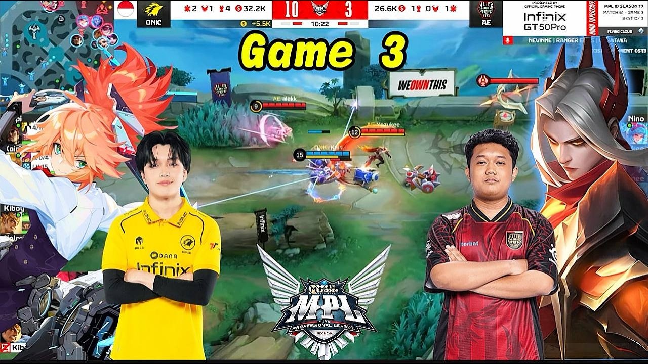 ONIC VS AE GAME 3 | MPL TD S17 Week 8 Day 2 | English
