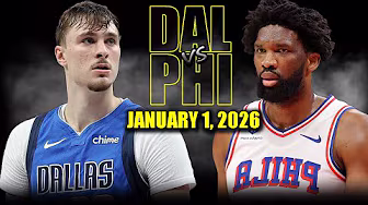 Dallas Mavericks vs Philadelphia 76ers Full Game Highlights – January 1, 2026 | NBA Season