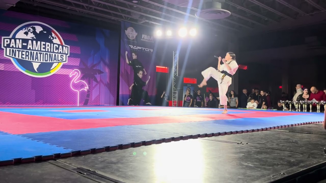 Allison Won 13 & Under Girls Weapons Overall Grand Championship - Pan American Internationals 2026 background