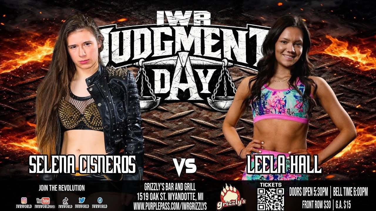 IWR: Selena Cisneros vs. Leela Hall (Olde Tyme Athletics Championship) + Rory Shield Interferes 5/21 background