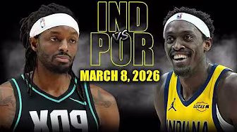 Indiana Pacers vs Portland Trail Blazers Full Game Highlights – March 8, 2026 | NBA Season