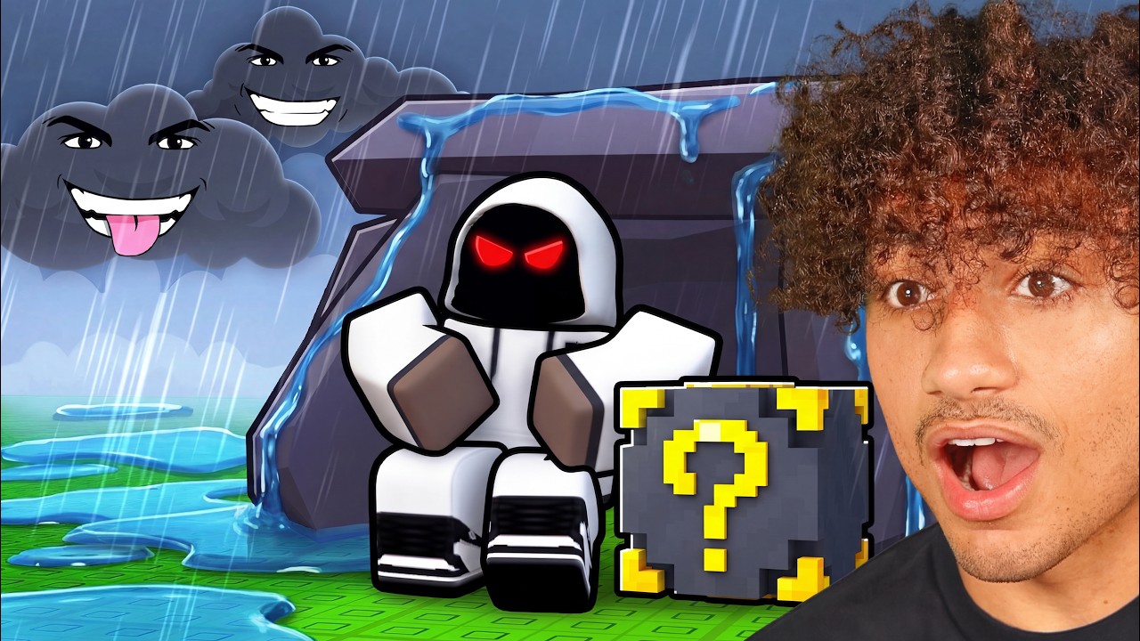 ROBLOX ESCAPE RAIN FOR LUCKY BLOCKS..