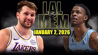Los Angeles Lakers vs Memphis Grizzlies Full Game Highlights – January 2, 2026 | NBA Season