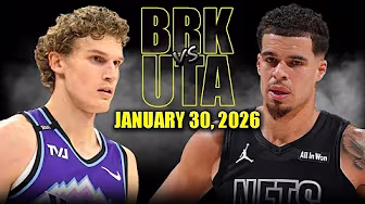 Brooklyn Nets vs Utah Jazz Full Game Highlights – January 30, 2026 | NBA Season