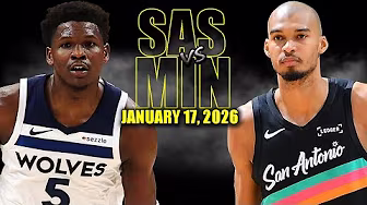 San Antonio Spurs vs Minnesota Timberwolves Full Game Highlights - January 17, 2026 | NBA Season