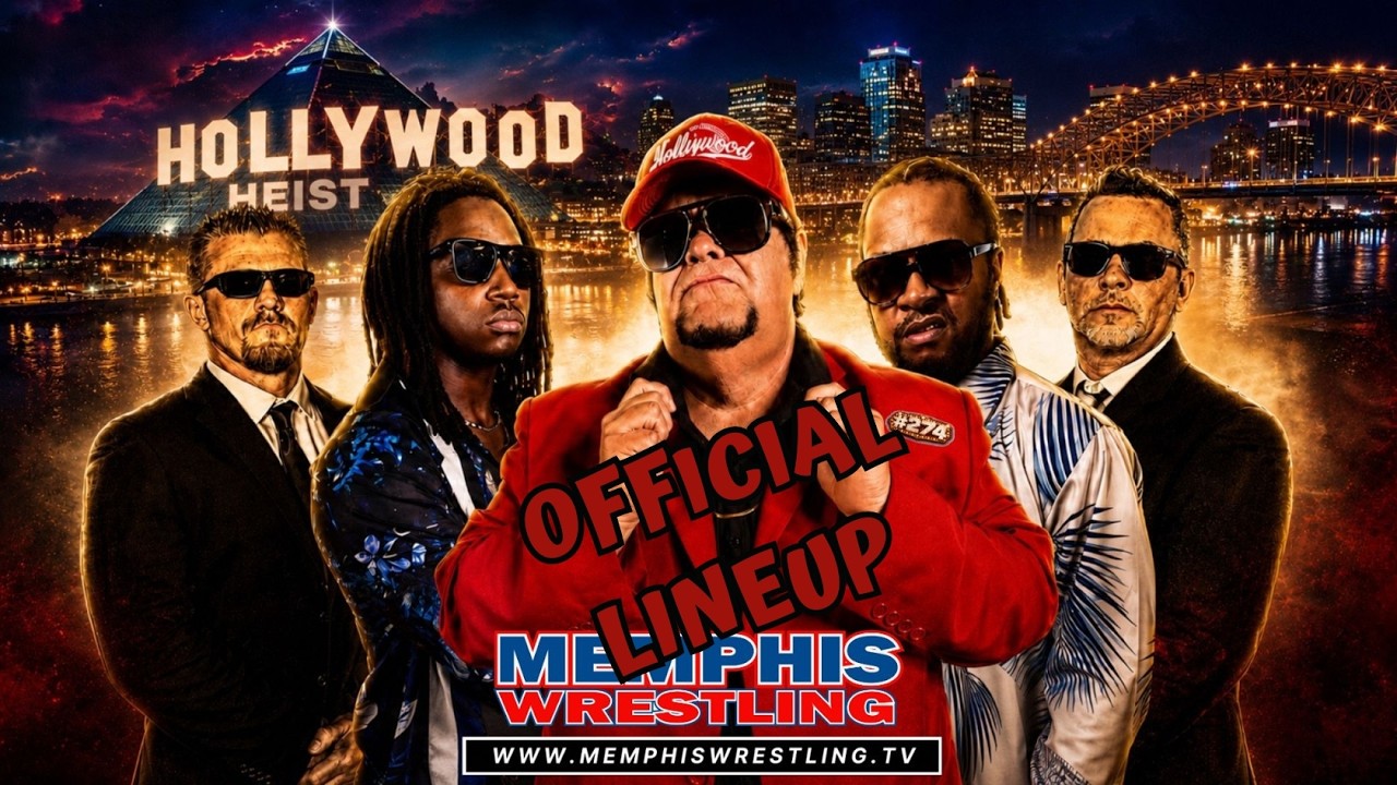 BT's Official Lineup Review: Memphis Wrestling #274 - Hollywood Heist background