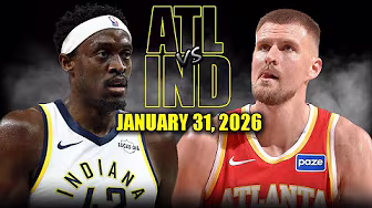 Atlanta Hawks vs Indiana Pacers Full Game Highlights – January 31, 2026 | NBA Season background
