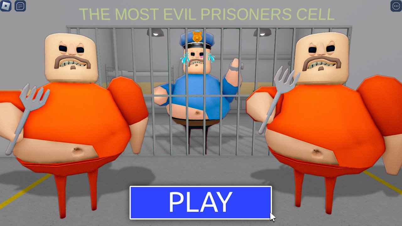 POLICE BARRY NEEDS HELP! PRISONERS ATACK AGAIN? OBBY ROBLOX #roblox #obby