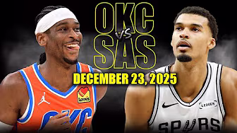 San Antonio Spurs vs Oklahoma City Thunder Full Game Highlights – December 23, 2025 | NBA Season