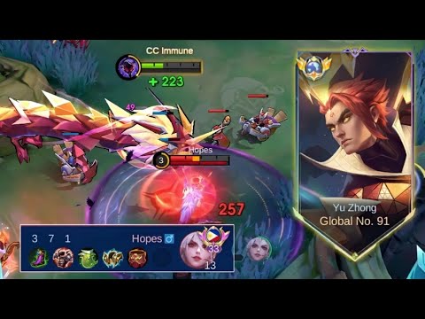 FINALLY A PRO ALICE TOP PH ENEMY IN EXP LANE!! | YU ZHONG TUTORIAL - MLBB