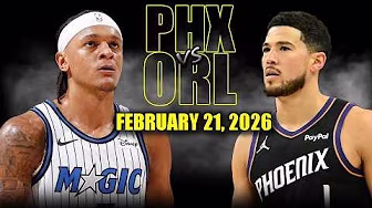 Phoenix Suns vs Orlando Magic Full Game Highlights – February 21, 2026 | NBA Season